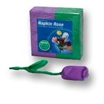 PURPLE/Green Napkin Rose Refill - 50 napkins