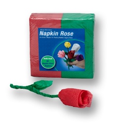 RED/Green Napkin Rose Refill - 36 napkins